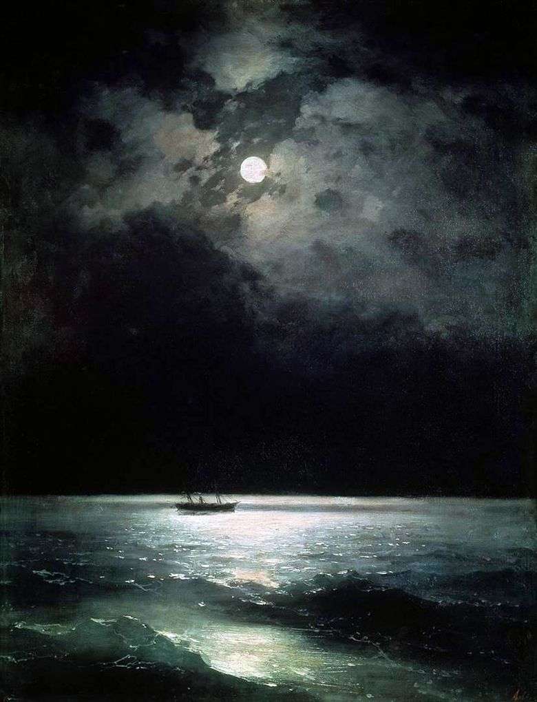 Mar Negro en la noche   Ivan Aivazovsky