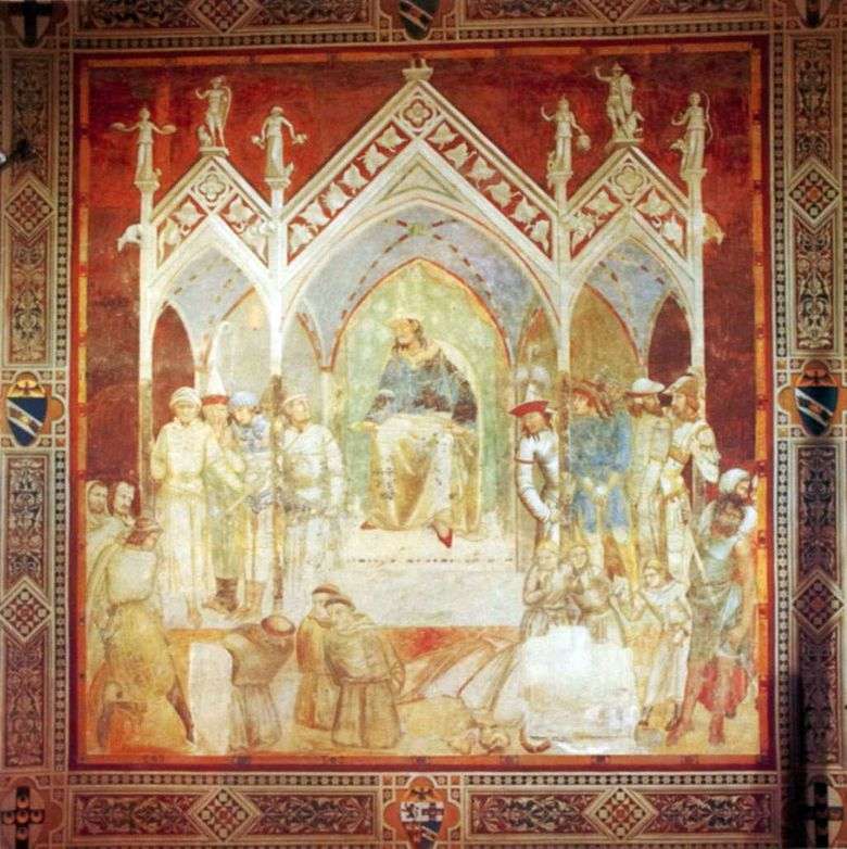 Martirio de los Franciscanos en Ceuta   Pietro Lorenzetti