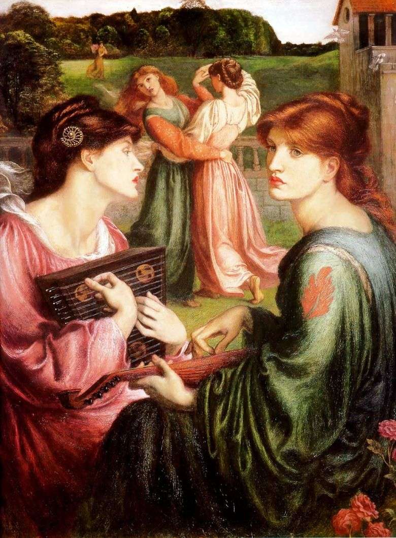 Mirador en el césped   Dante Rossetti