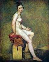 Modelo sentado   Eugene Delacroix