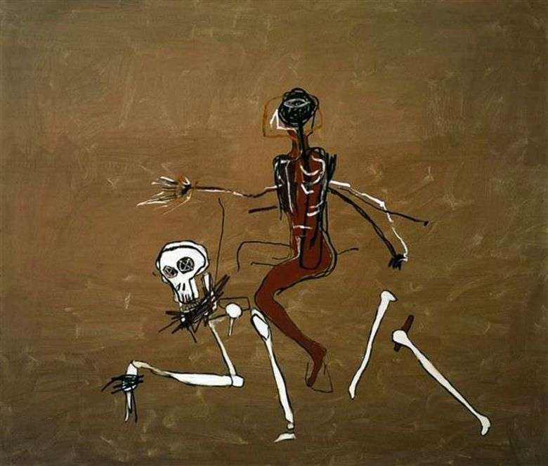 Montando sobre la muerte   Jean Michel Basquiat