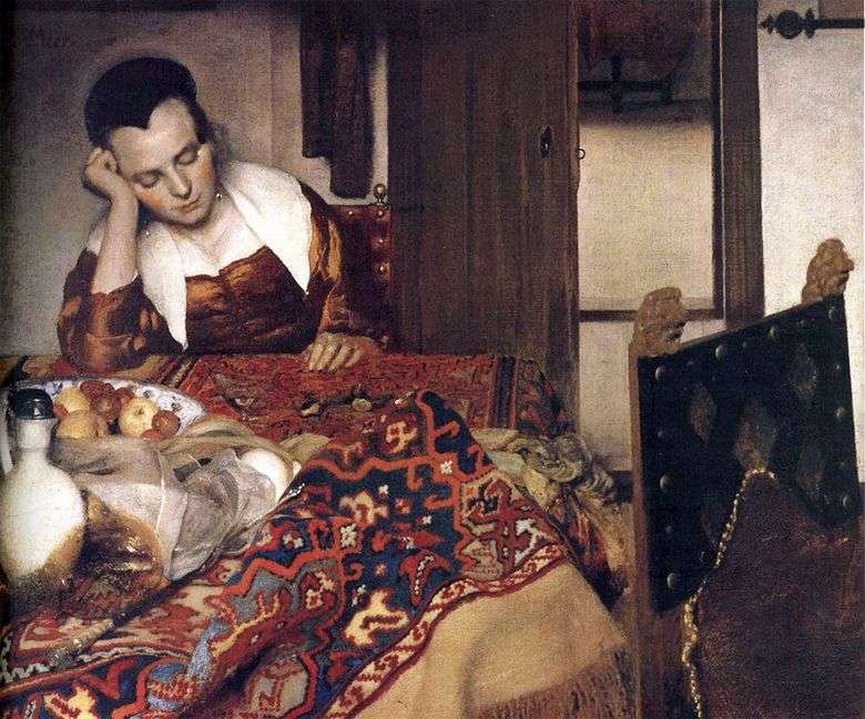 Muchacha durmiente   Jan Vermeer