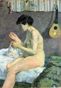 Mujer de costura   Paul Gauguin