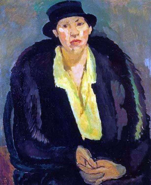 Mujer en pieles   Vanessa Bell