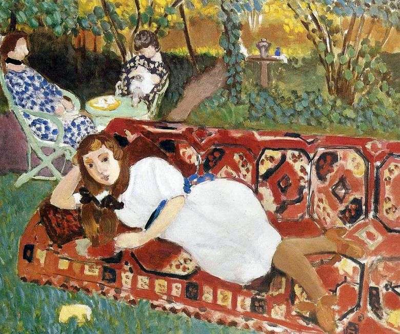 Mujeres jóvenes en el jardín   Henri Matisse