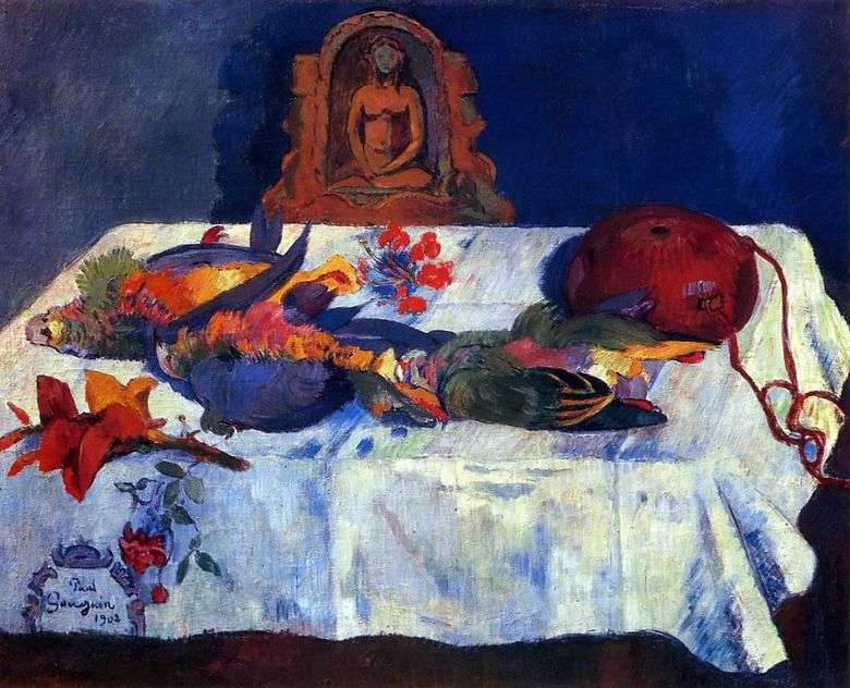Naturaleza muerta con loros   Paul Gauguin