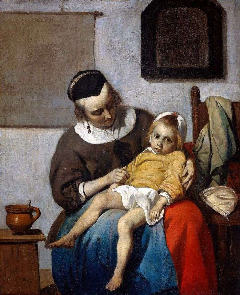 Niño enfermo   Gabriel Metsu