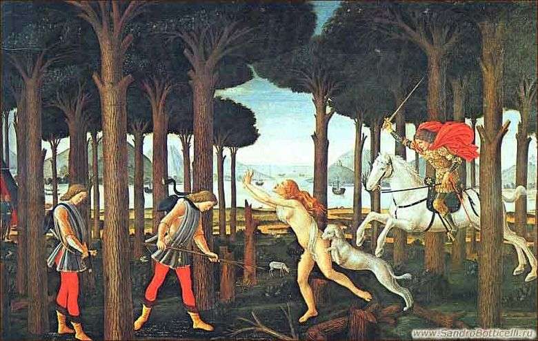 Nokula Boccaccio Nastajo degli Onesti el primer episodio   Sandro Botticelli