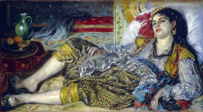 Odalisque (mujer argelina)   Pierre Auguste Renoir