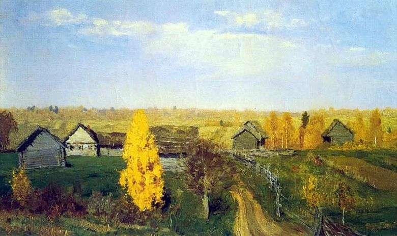 Otoño doradoSlobidka   Isaac Levitan