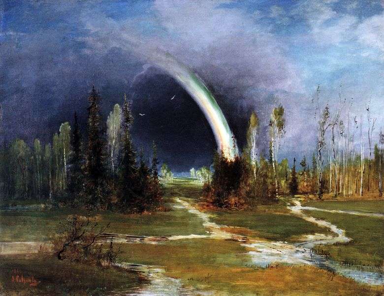 Paisaje con un arcoiris   Savrasov