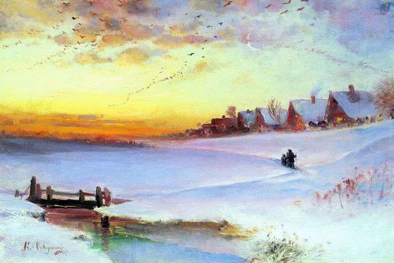 Paisaje de invierno (deshielo)   Alexey Savrasov