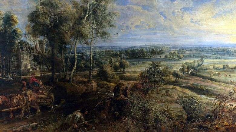 Paisaje de otoño con vista de Hesh Steen   Peter Rubens