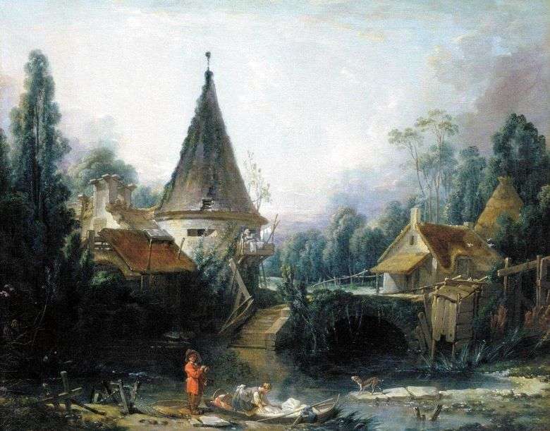 Paisaje en los alrededores de Beauvais   Francois Boucher