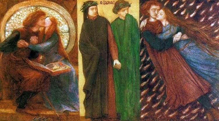 Paolo y Francesca   Dante Rossetti