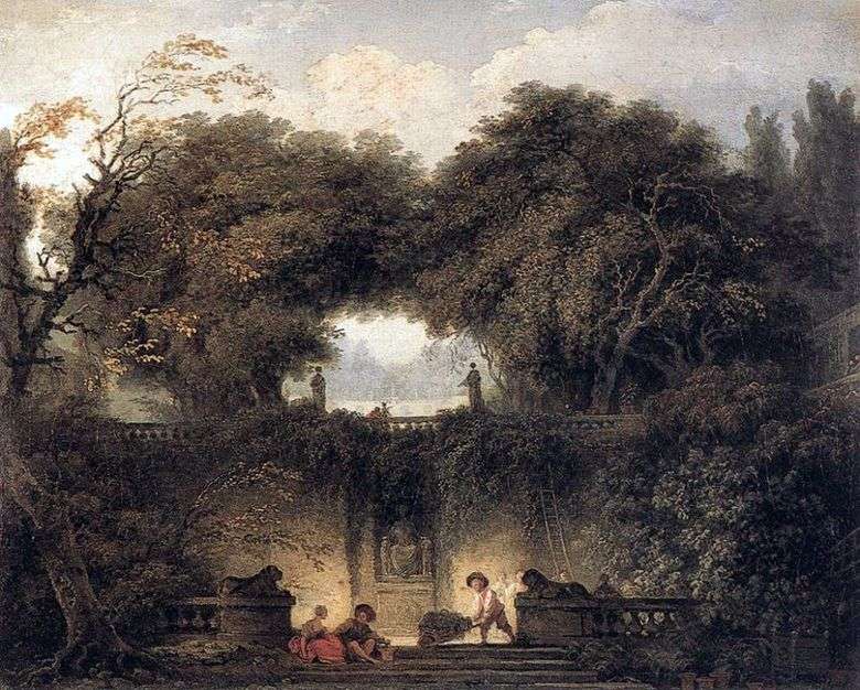 Pequeño parque   Jean Honore Fragonard