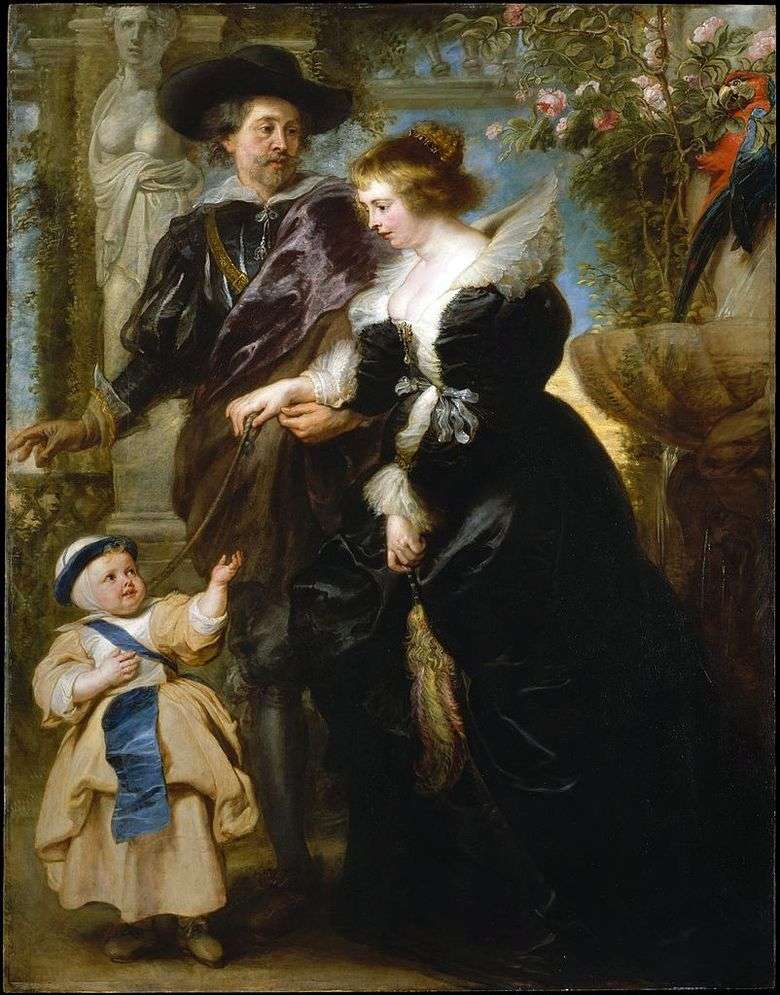 Peter Rubens, su esposa Helen Fourment y su hijo   Peter Rubens