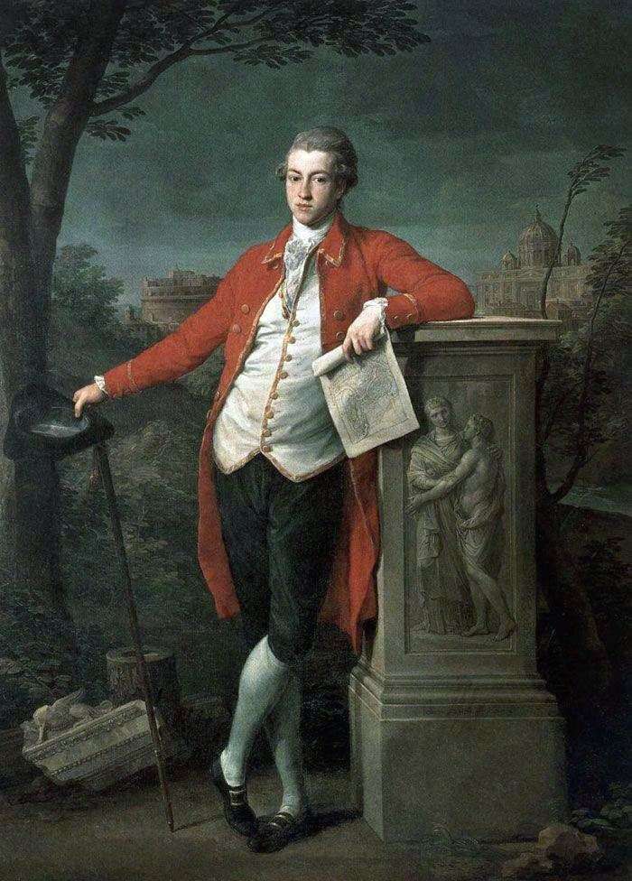 Príncipe en Roma, Charles Roberts   Pompeo Batoni