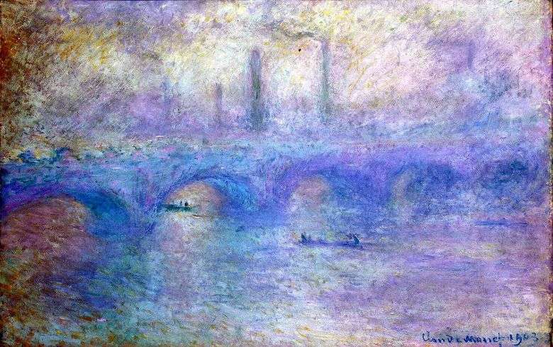 Puente de Waterloo   Claude Monet