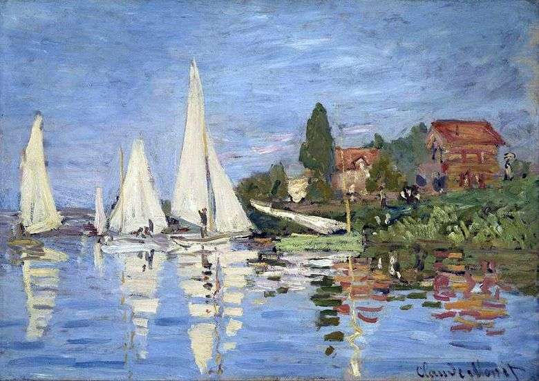 Regata en Argenteuil   Claude Monet