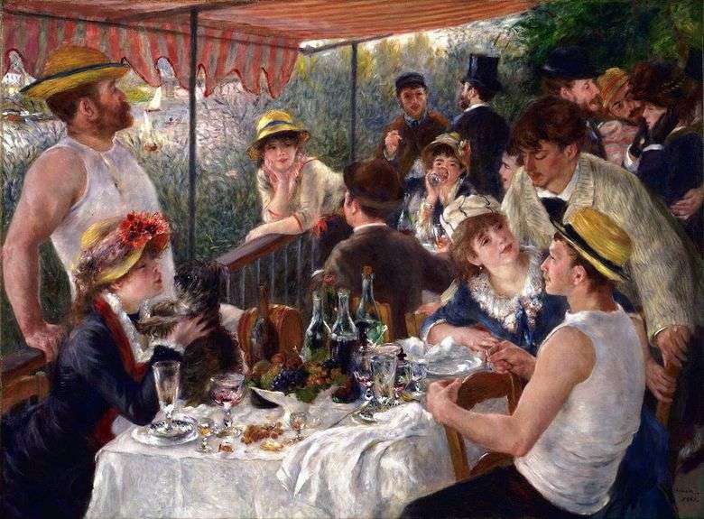 Remeros desayuno   Pierre Auguste Renoir