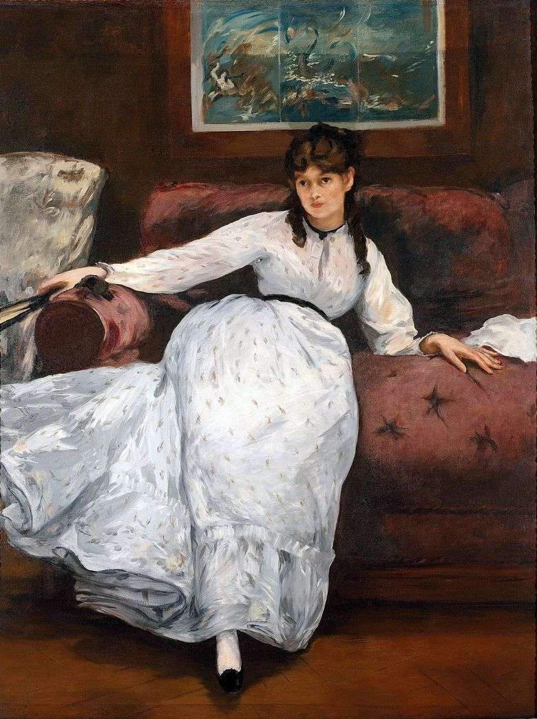 Retrato de Bertha Morisot   Edouard Manet