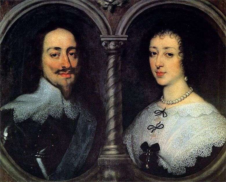 Retrato de Carlos I y Henrietta Maria   Anthony Van Dyck