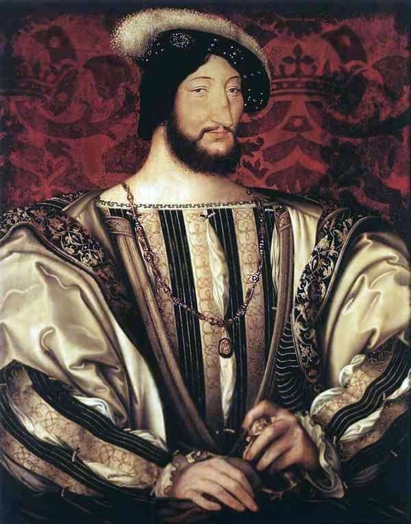 Retrato de Francisco I, rey de Francia   Jean Clouet (Clouet, Jean)