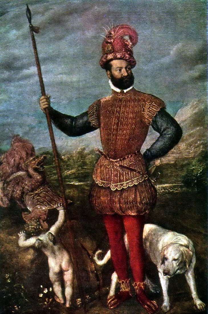 Retrato de Giovanni Francesco Aquaviva, duque Atri   Titian Vecellio