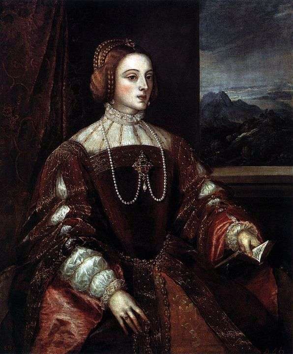 Retrato de Isabel de Portugal   Tiziano Vecellio