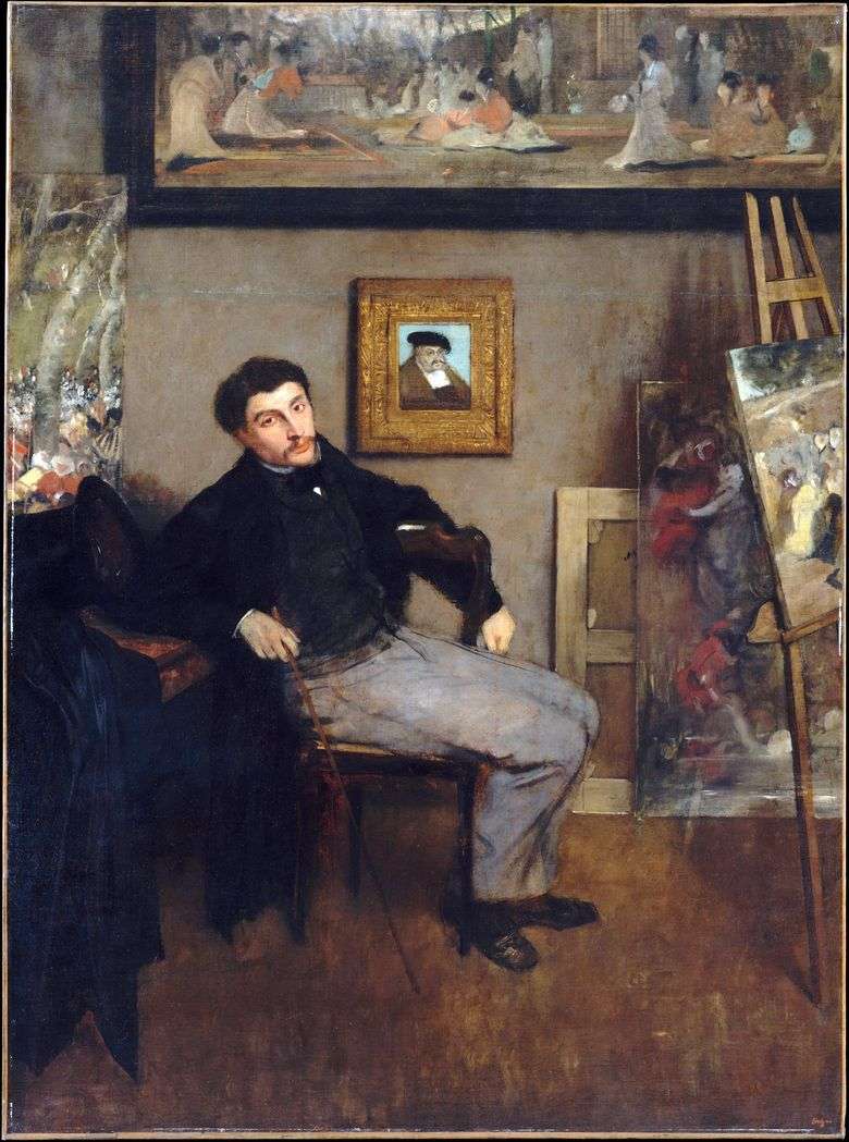 Retrato de James Tissot   Edgar Degas