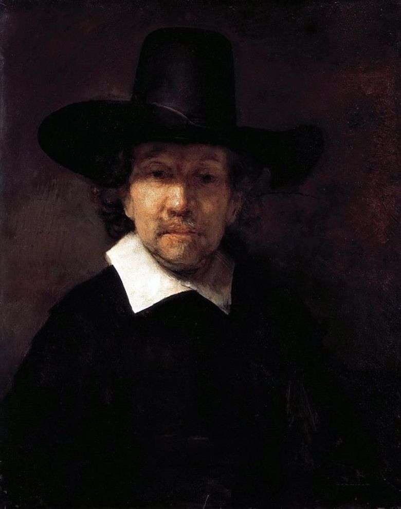 Retrato de Jeremiah Dekker   Rembrandt Harmens Van Rhine