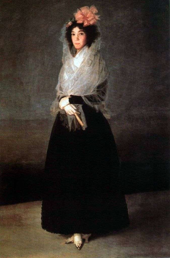 Retrato de la condesa Carpio, marquesa de la Solana   Francisco de Goya