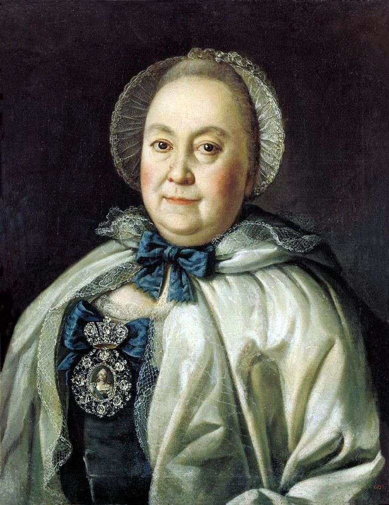Retrato de la dama del estado Maria Andreevny Rumyantseva   Alexey Antropov
