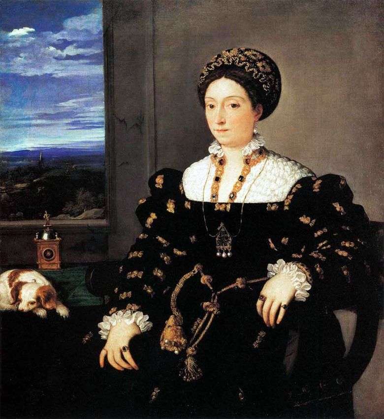 Retrato de la duquesa Eleonora Gonzaga de Urbino   Titian Vecellio