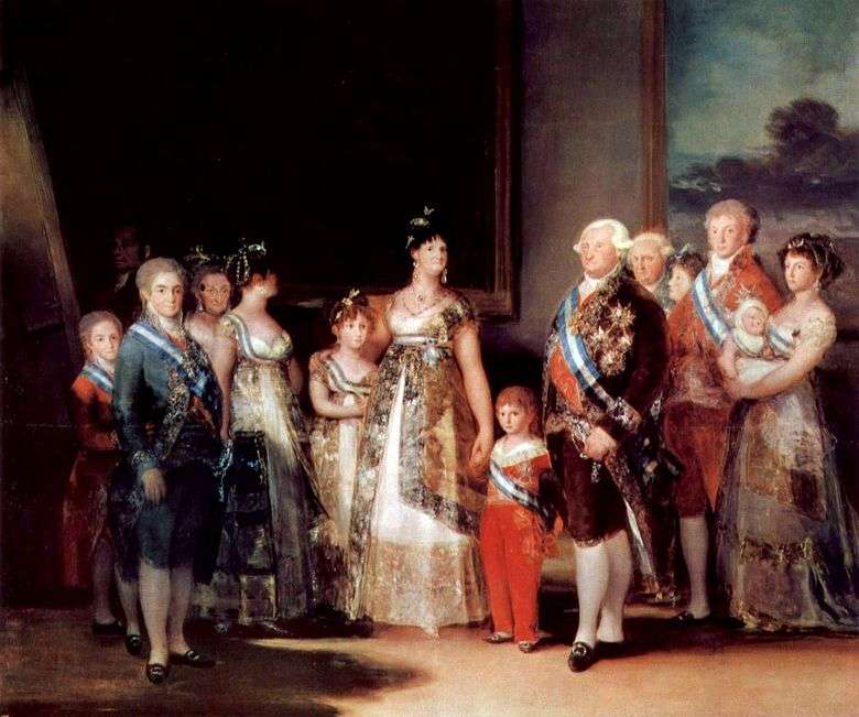 Retrato de la familia de Carlos IV   Francisco de Goya