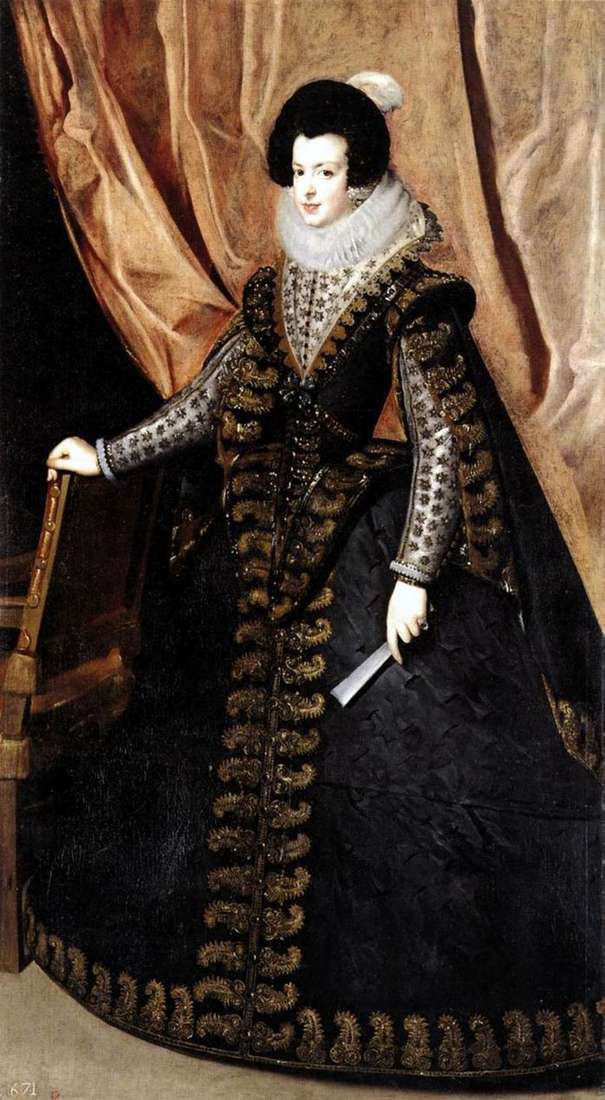 Retrato de la reina Isabel de Borbón   Diego Velásquez