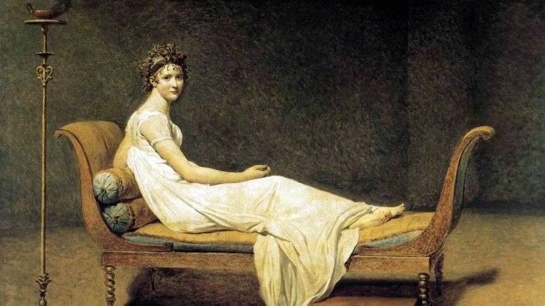 Retrato de Madame Recamier   Jacques Louis David