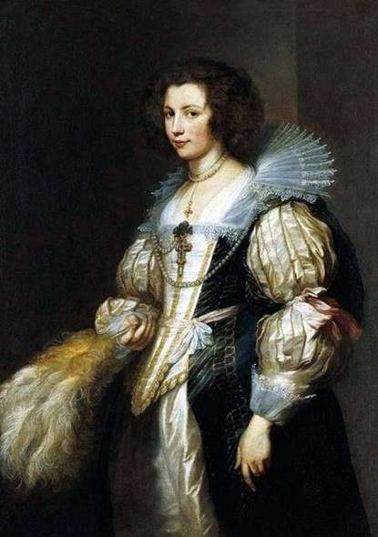 Retrato de Maria Louise de Tassis   Anthony Van Dyck