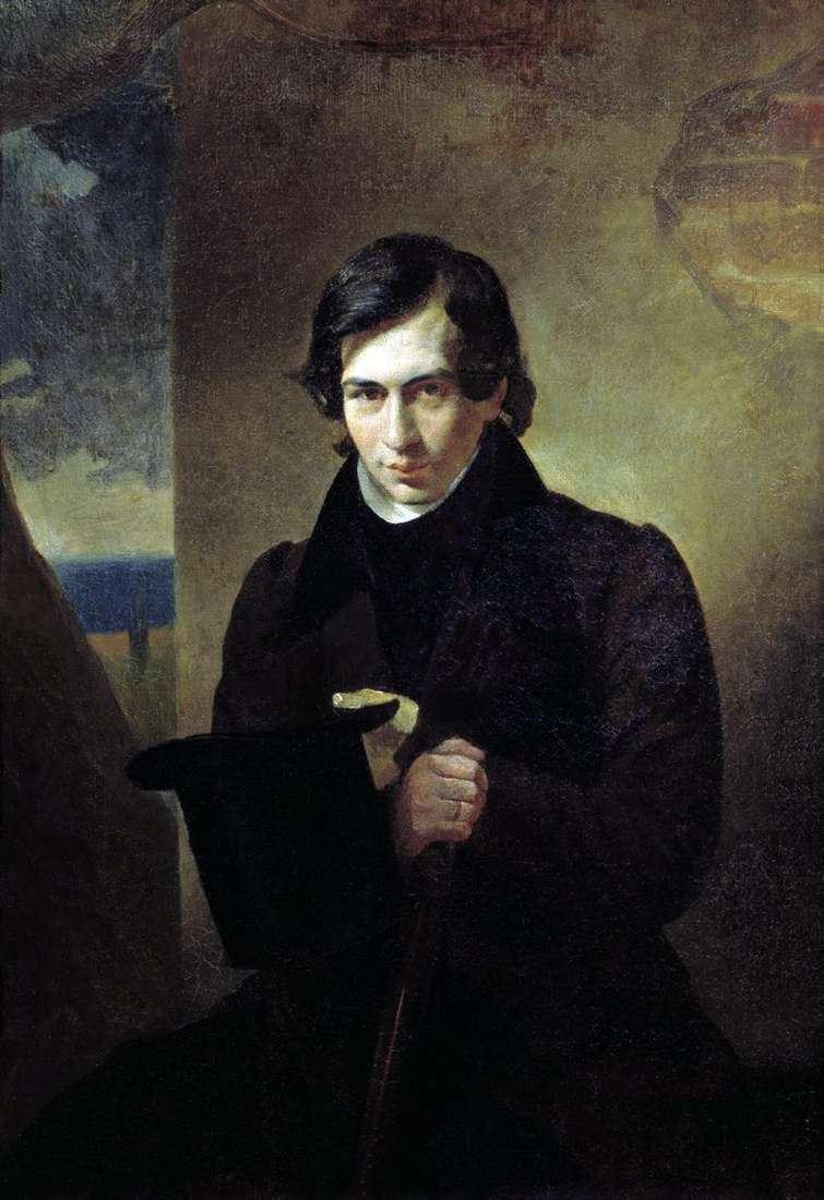 Retrato de N. V. Kukolnik   Karl Bryullov