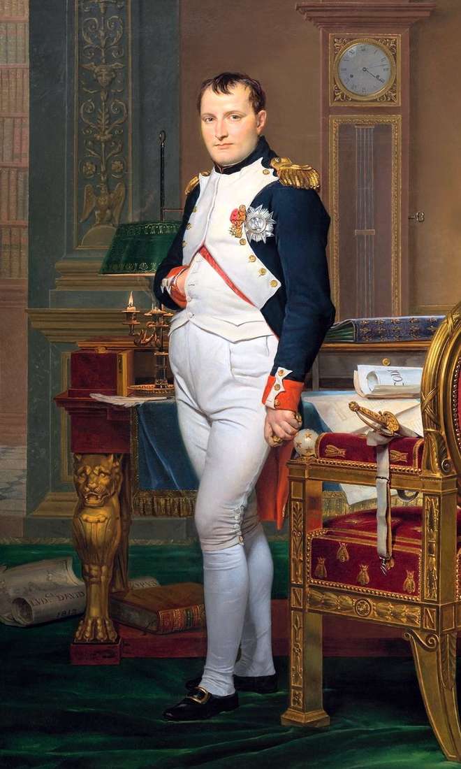 Retrato de Napoleón en la oficina imperial   Jacques Louis David