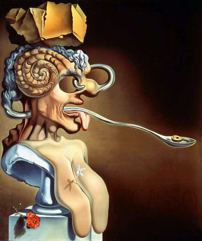 Retrato de Picasso   Salvador Dali