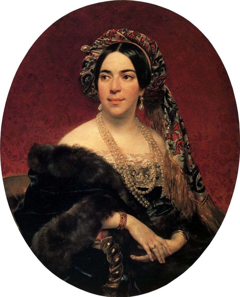 Retrato de príncipe Sr. P. Volkonskaya   Karl Bryullov