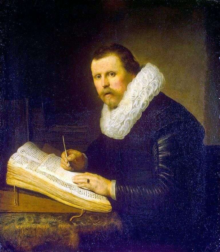 Retrato de un científico   Rembrandt Harmens Van Rhine