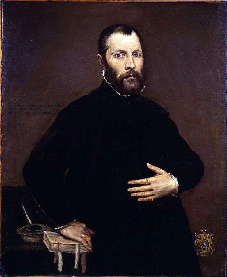 Retrato de un hombre   El Greco