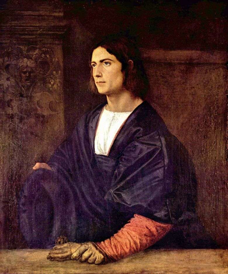 Retrato de un hombre joven   Titian Vecellio
