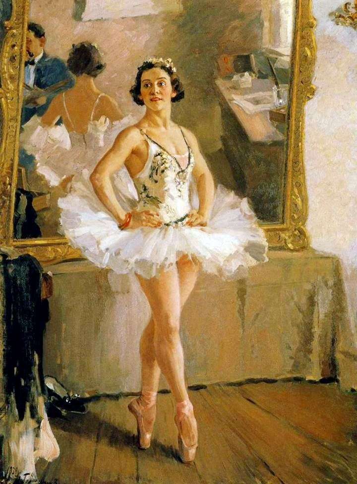 Retrato de una bailarina O. V. Lepeshinskaya   Alexander Gerasimov