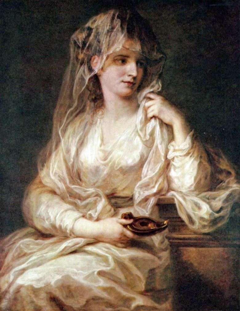 Retrato de una dama con una túnica vestal   Angelika Kaufman