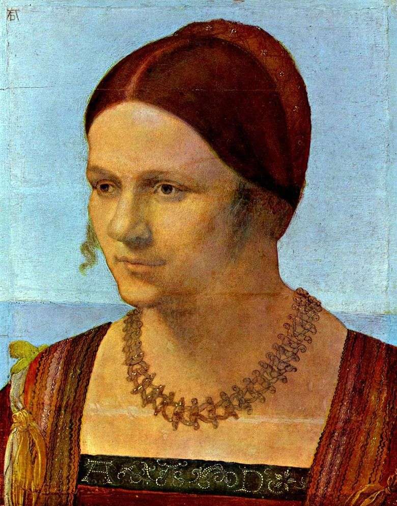 Retrato de una mujer joven   Albrecht Durer