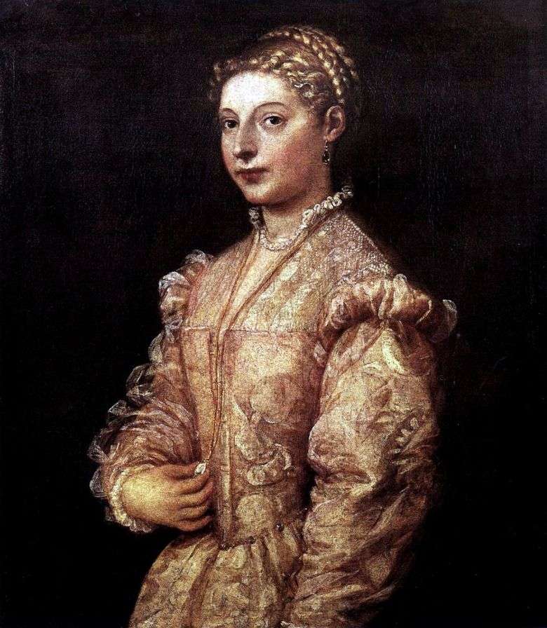 Retrato de una niña   Titian Vecellio